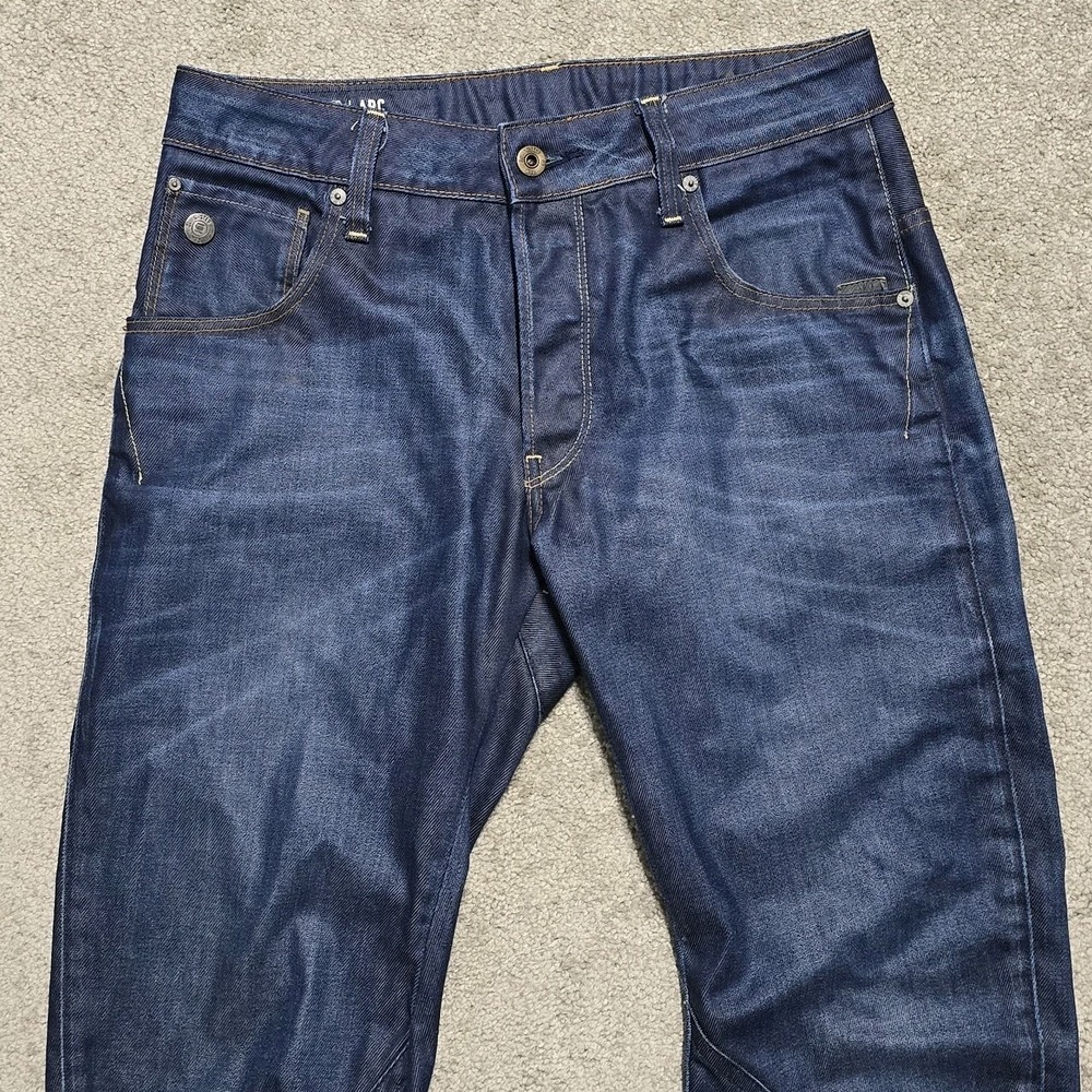 G Star Raw Mens Arc 3D Slim Denim Pants Jeans Size 30x32 Dark Wash - Picture 4 of 16